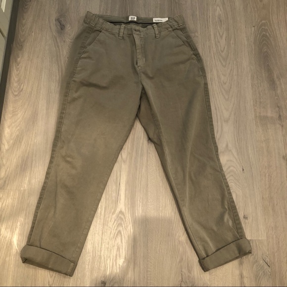 GAP Beige Girlfriend Chinos with Side Stripe - Picture 5 of 8